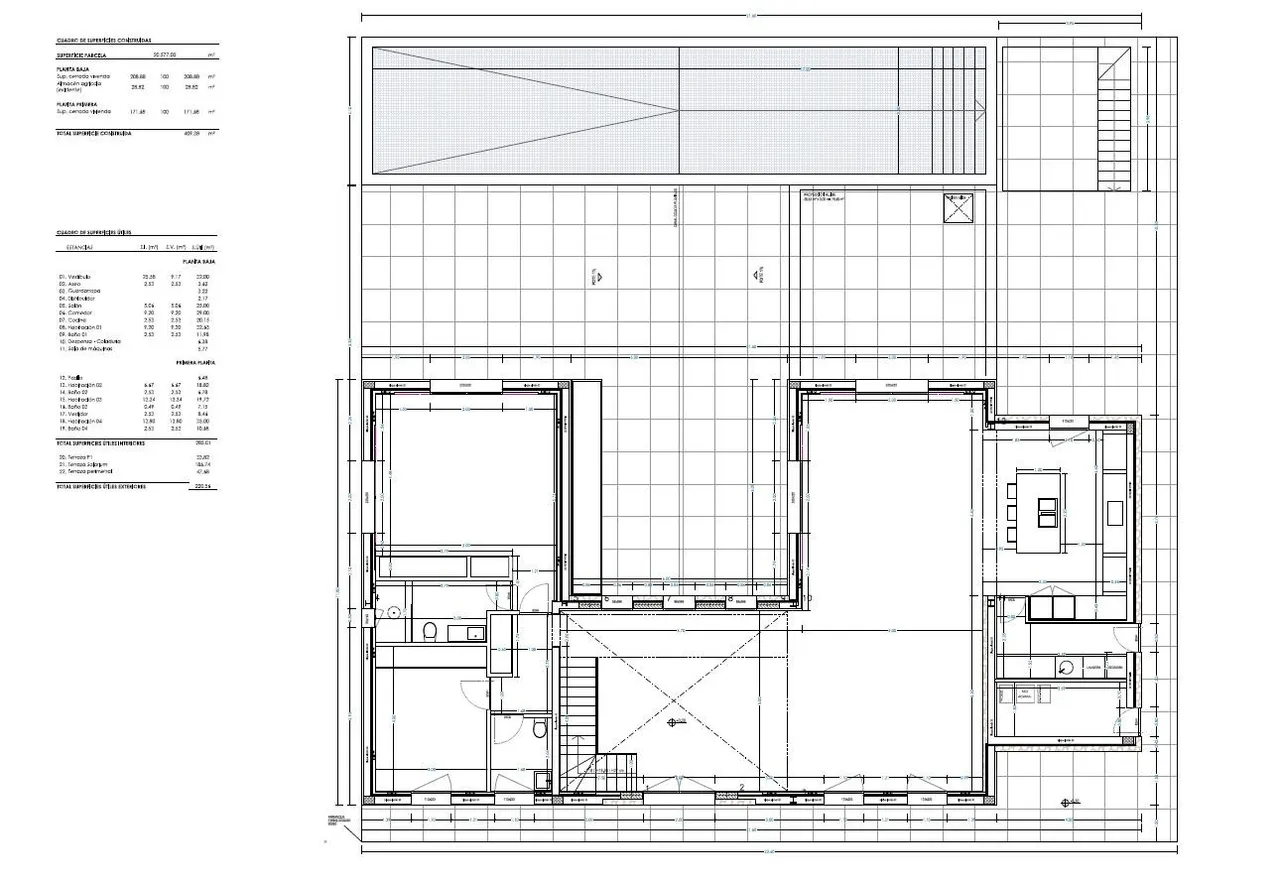 living - Casa / villa de 412m² con 24,588m² de jardín en venta en Santanyí - Plano del piso - 2