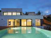 living - Villa moderna recién construida en venta en Cala Canyelles - gallery thumbnail - 6