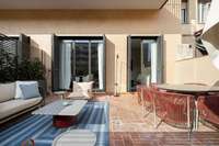 living - Piso de 80m² con 48m² terraza en alquiler en Eixample Derecho - gallery thumbnail - 8