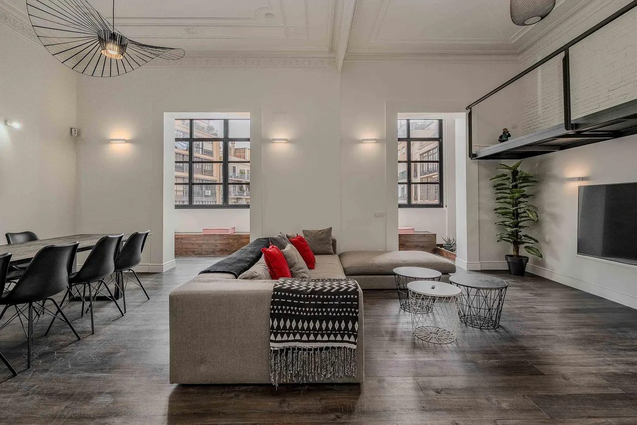 living - Piso de 212m² en venta en Eixample Derecho, Barcelona - gallery - 7
