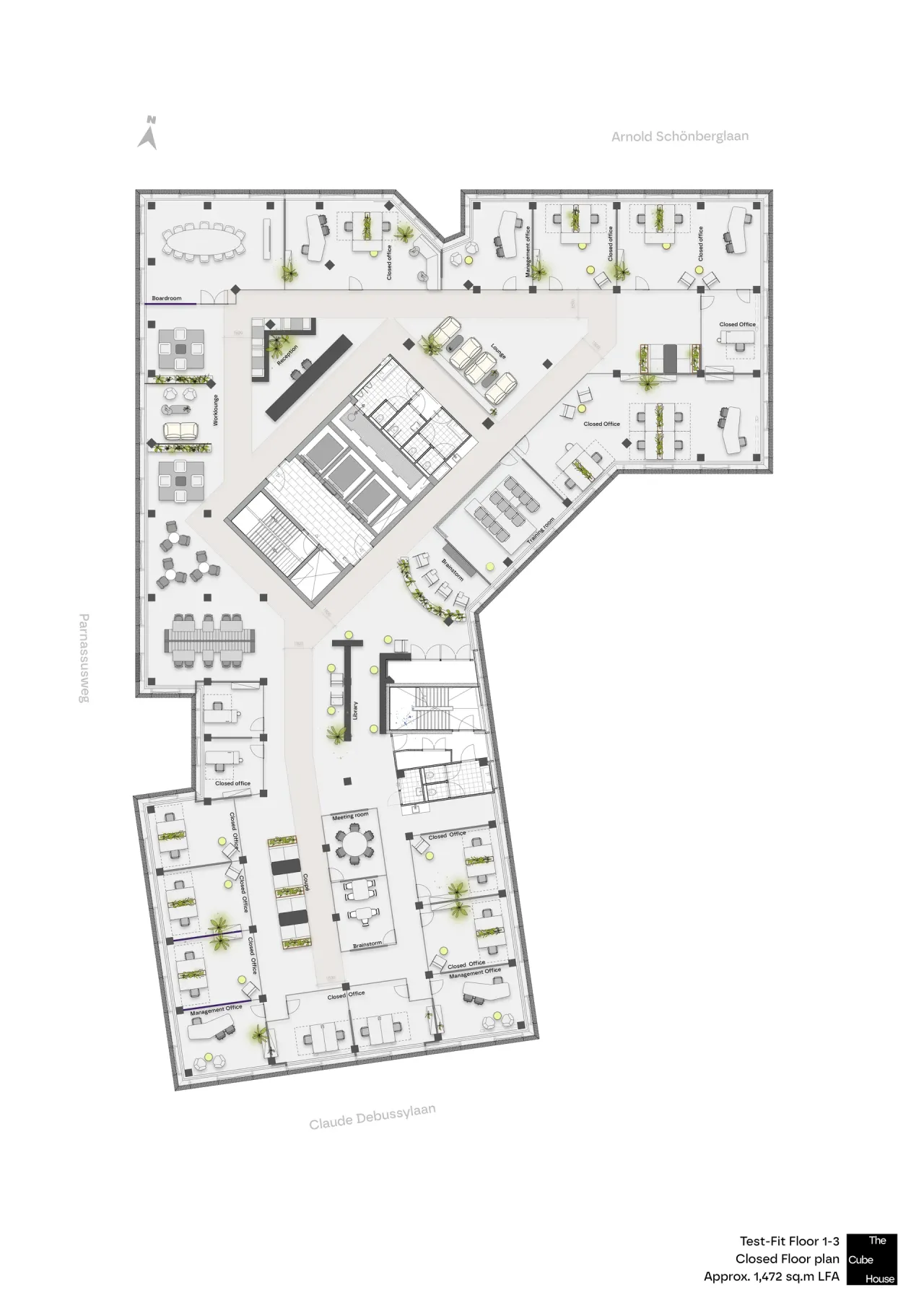 office - The CubeHouse - Office - Dils - Plan d'étage - 3
