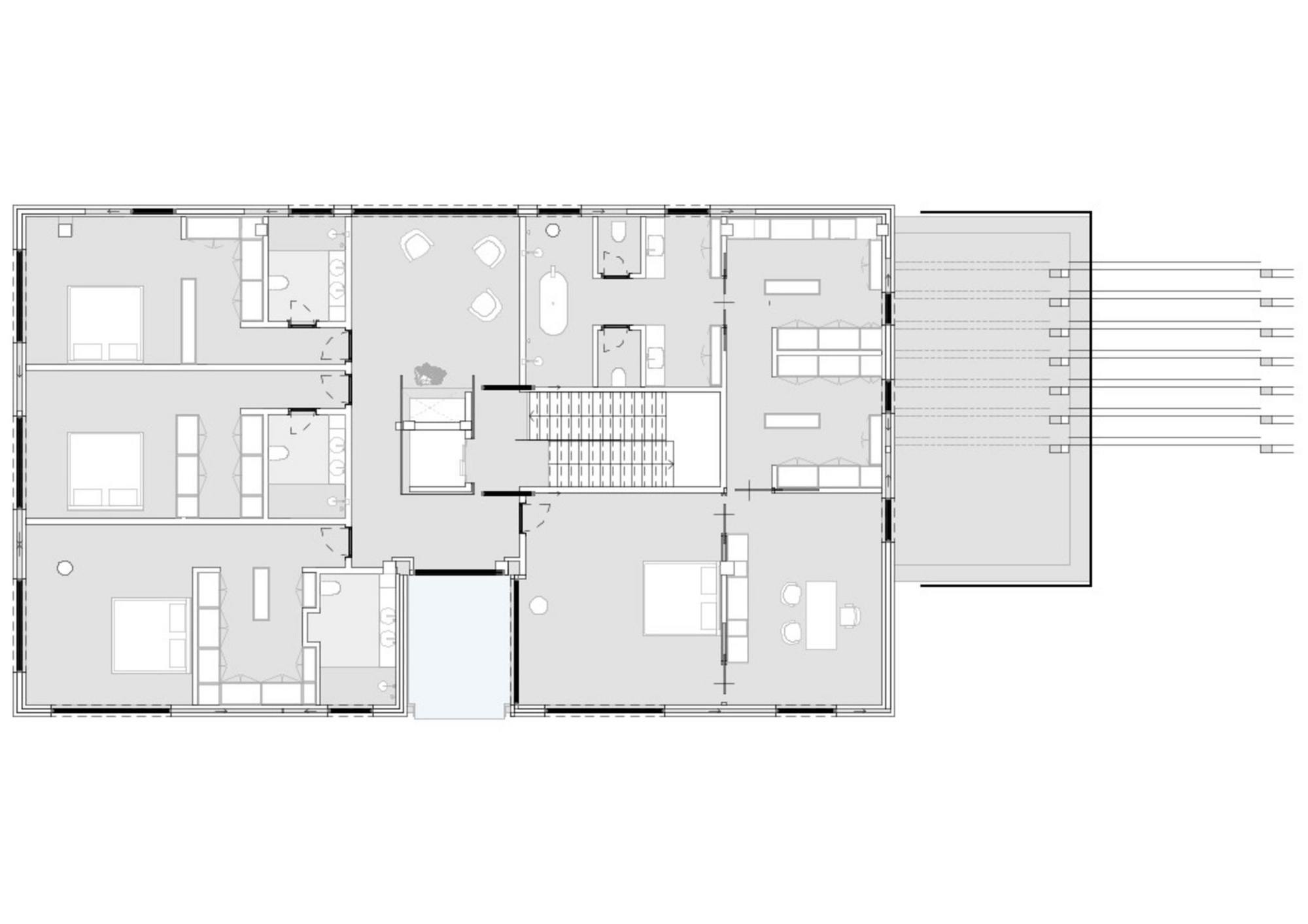 living - 860m² house / villa with 300m² terrace for sale in Conde de Orgaz and Piovera - Floor Plan - 1