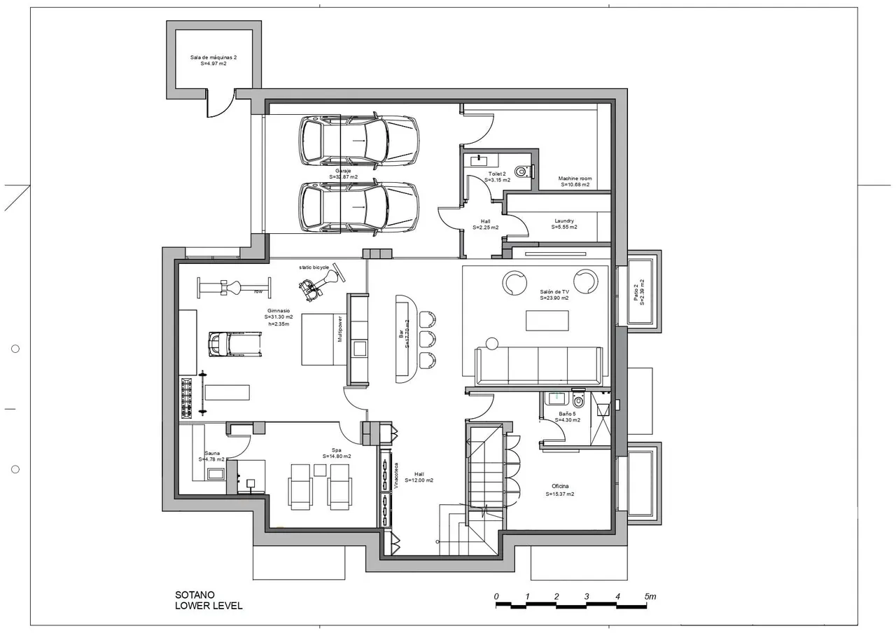 living - 501m² house / villa with 155m² terrace for sale in Quinta - Floor Plan - 2