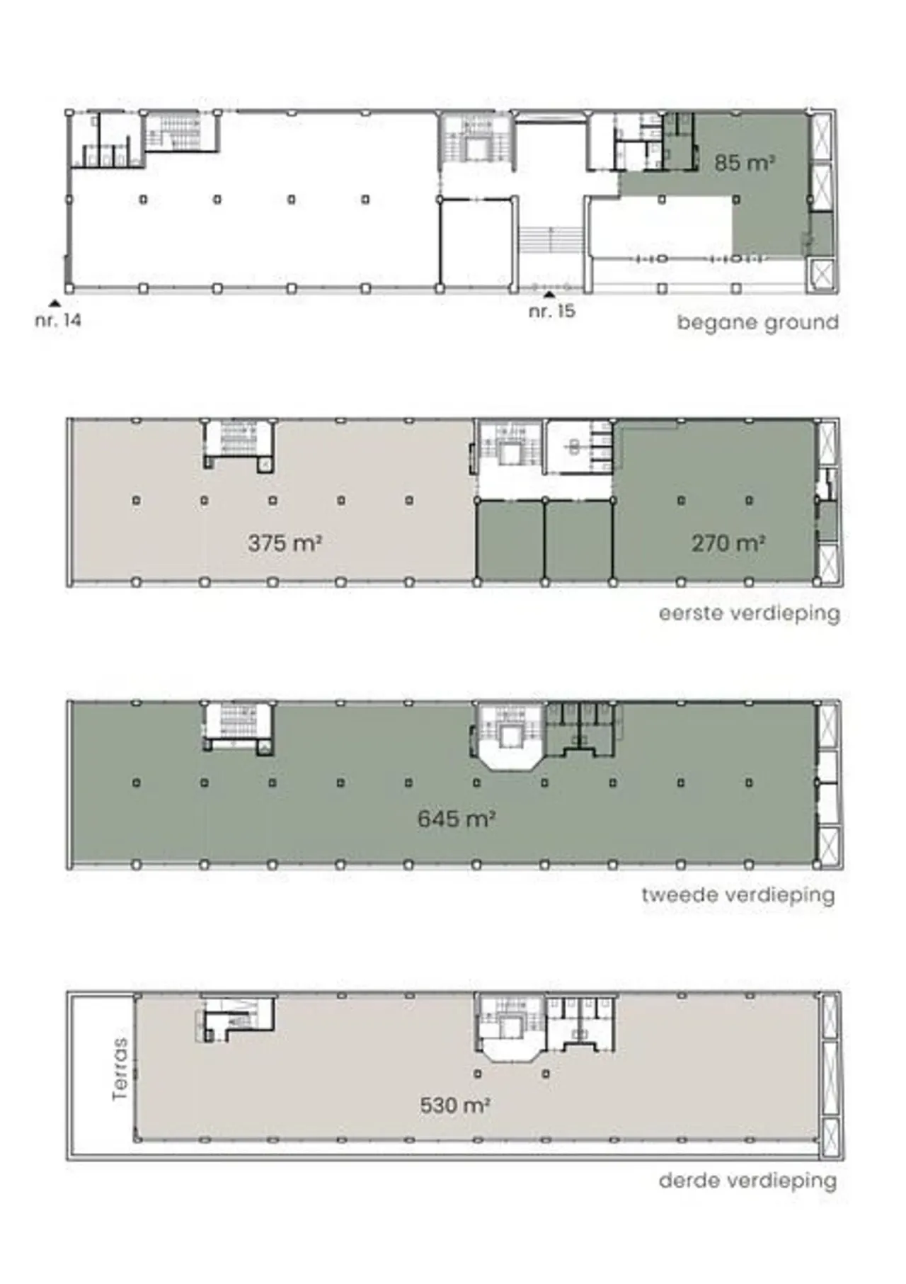 office - M15 - Kantoren - Dils - Verdiepingsplan - 1