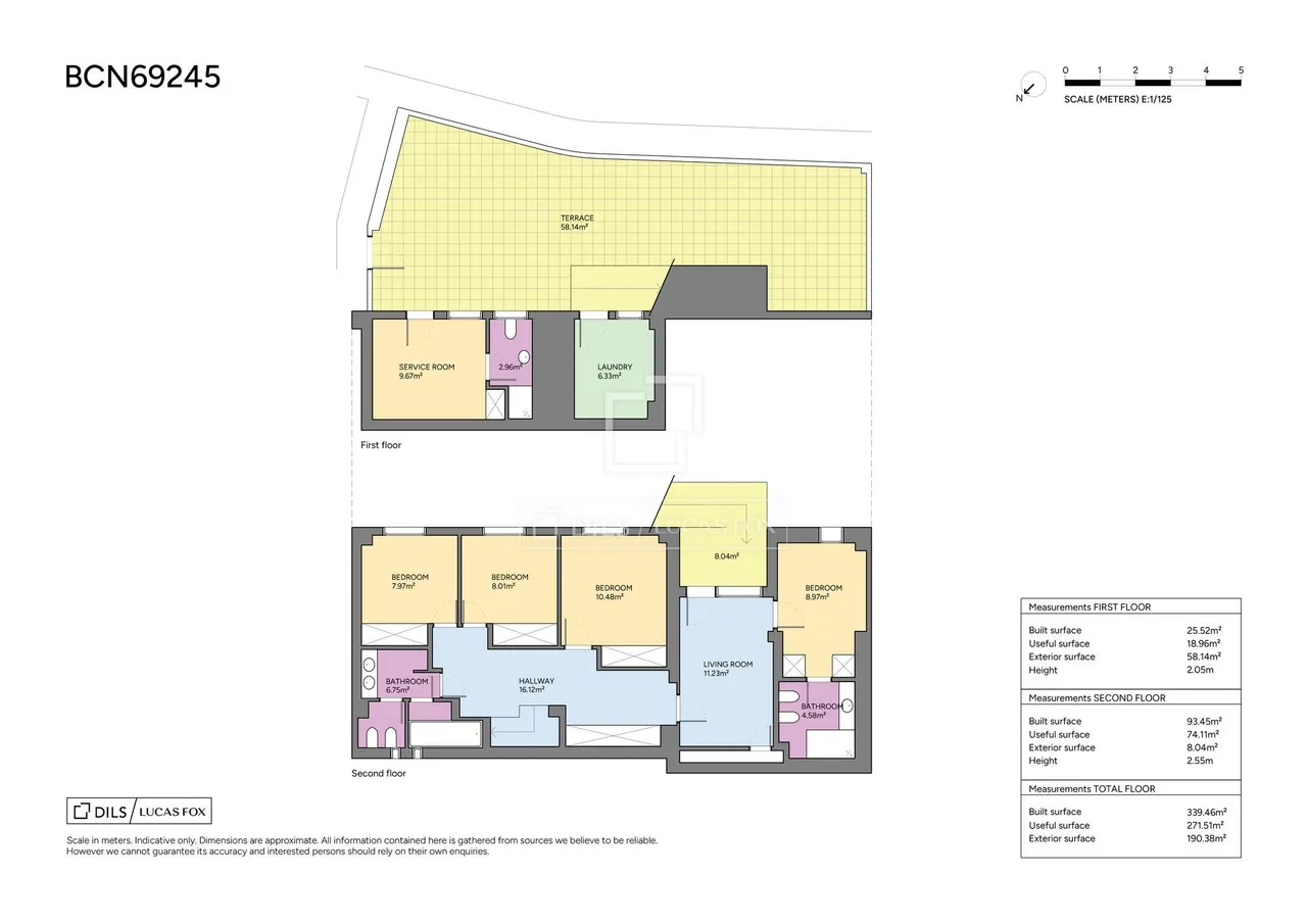 living - Casa / villa de 339m² con 250m² de jardín en venta en Sant Gervasi - La Bonanova - Plano del piso - 1