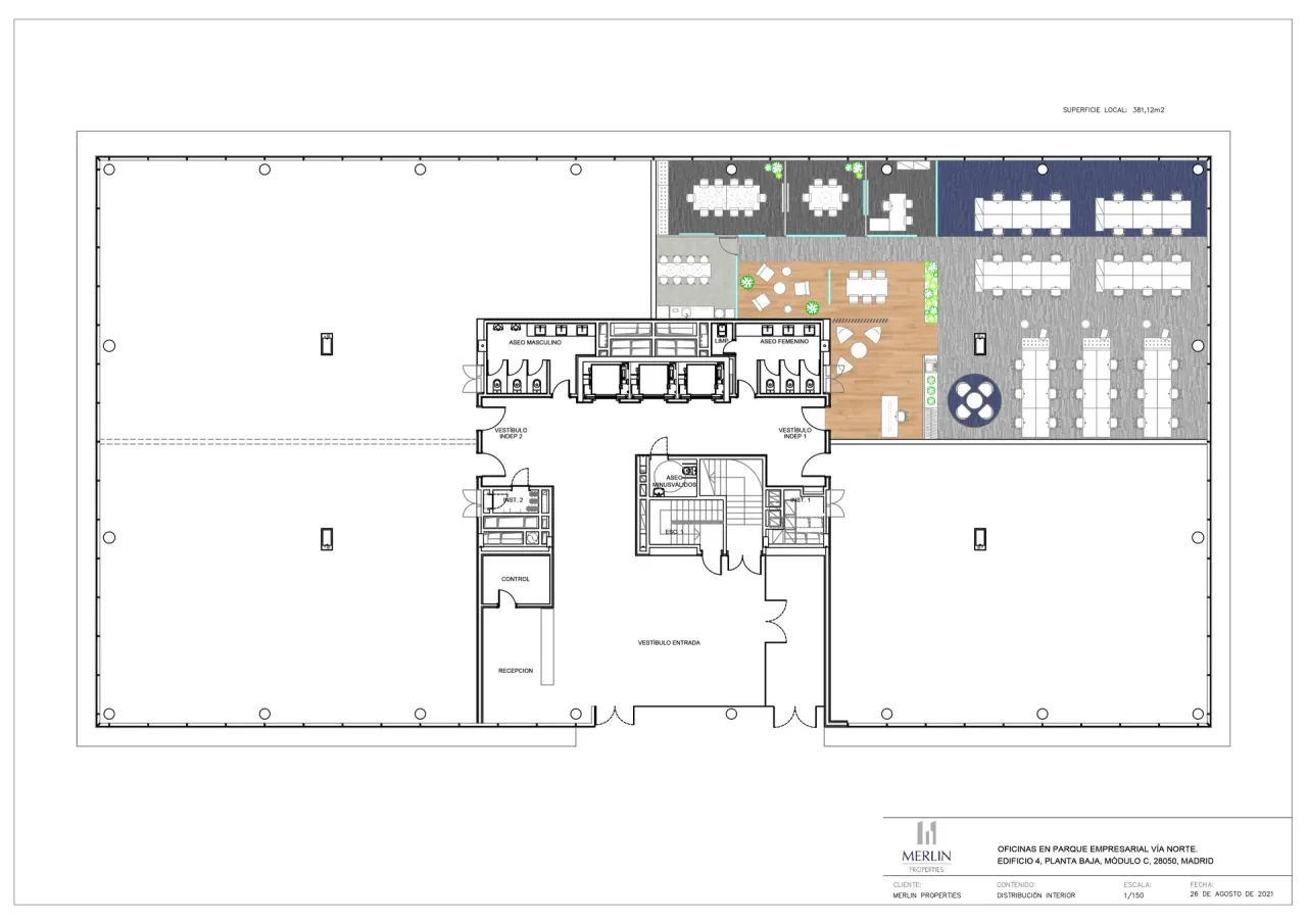 office - Campus Via Norte - Oficinas - Dils - Plano del piso - 5