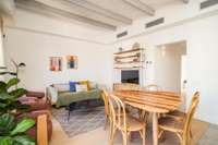 living - Ático de 81m² con 44m² terraza en venta en Eixample Derecho - gallery thumbnail - 8