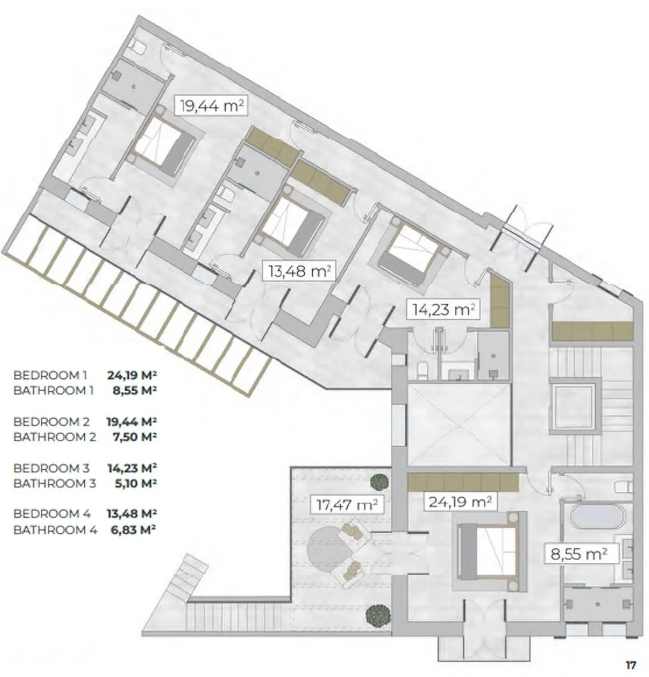 living - Casa / villa de 375m² en venta en Ses Salines - Plano del piso - 3