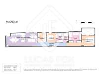 living - Piso de 112m² en venta en Sol, Madrid - Plano del piso thumbnail - 1