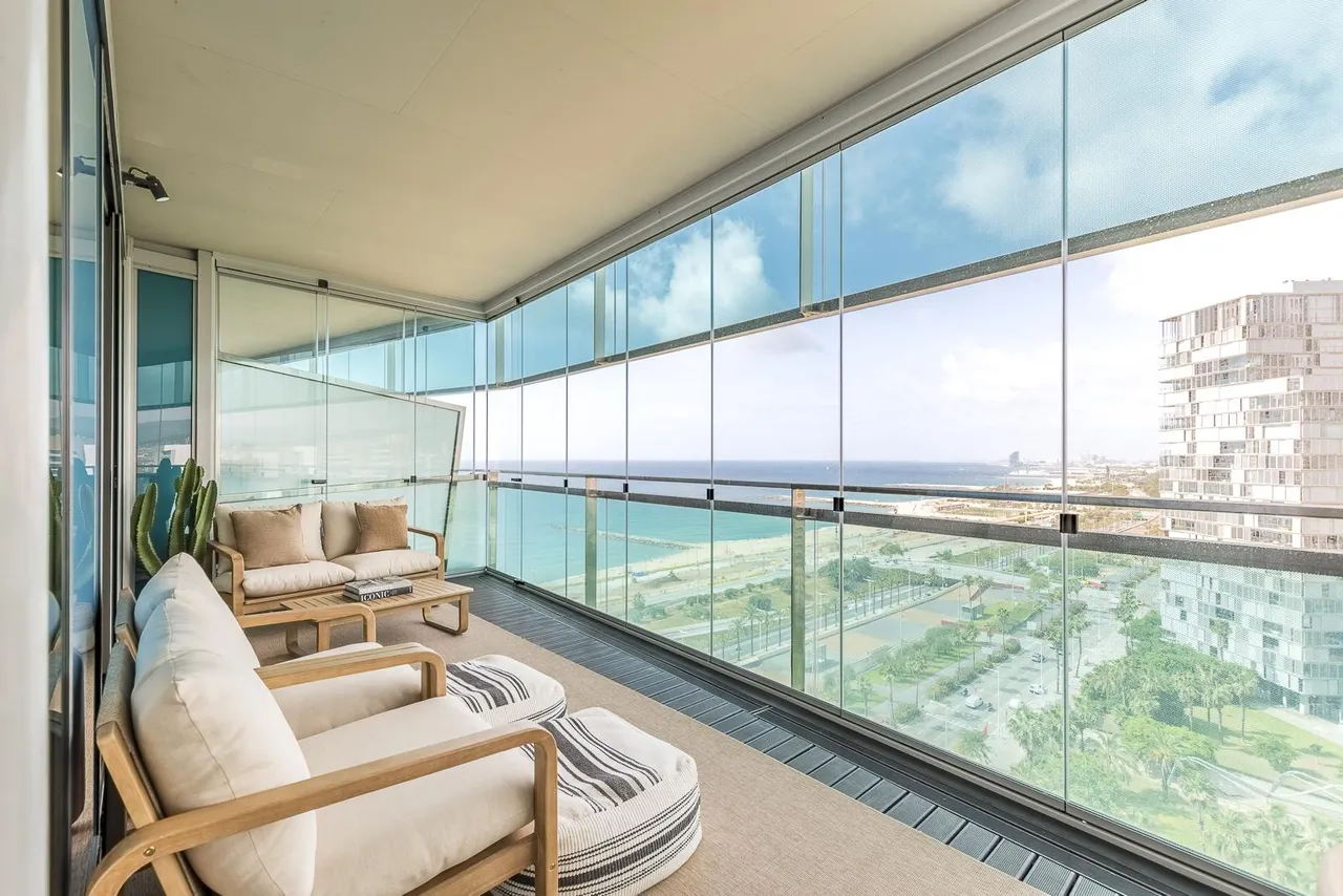 living - Piso de 82m² con 35m² terraza en venta en Diagonal Mar - gallery - 10