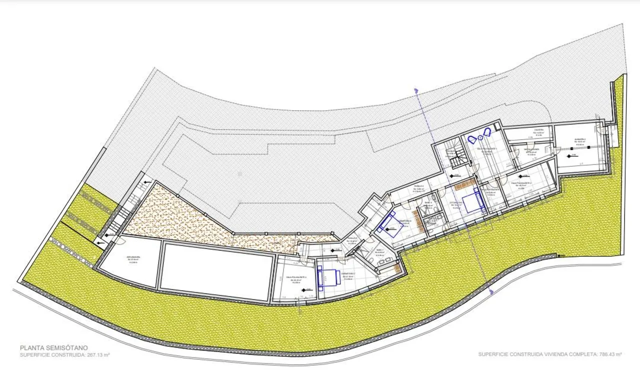 living - Casa / villa de 634m² con 220m² terraza en venta en Santa Eulalia - Plano del piso - 1