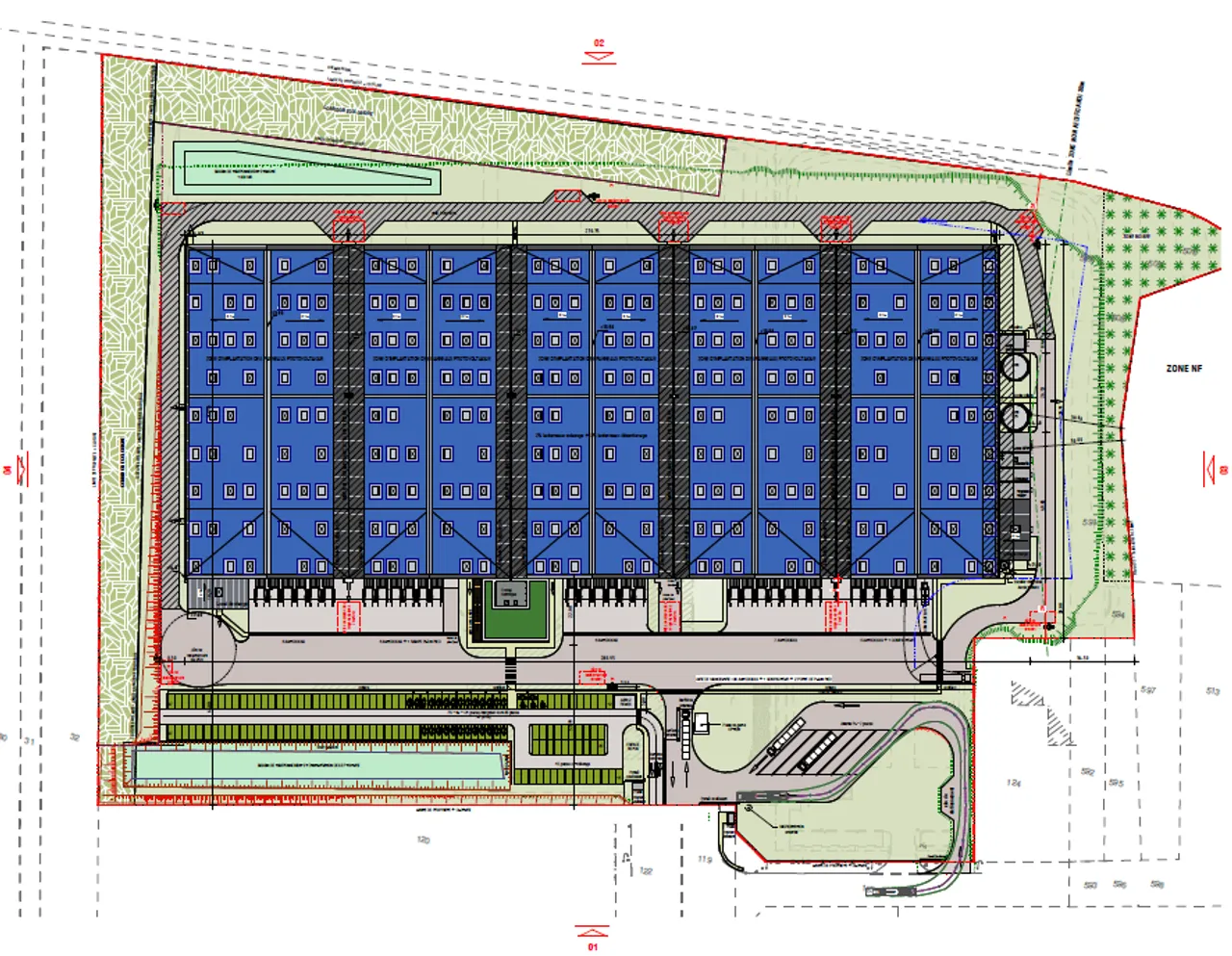 logistics - Logistics Warehouse For Rent - Floor Plan - 1