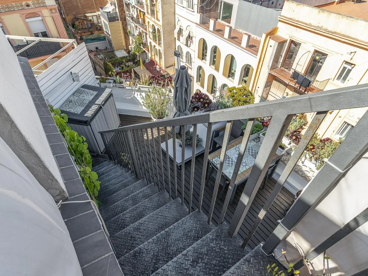 living - Ático de 43m² con 58m² terraza en venta en Poble Sec - gallery - 9