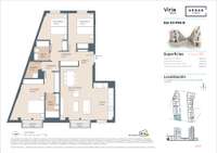 living - 115m² apartment for sale in El Mercat, Valencia - Floor Plan thumbnail - 1