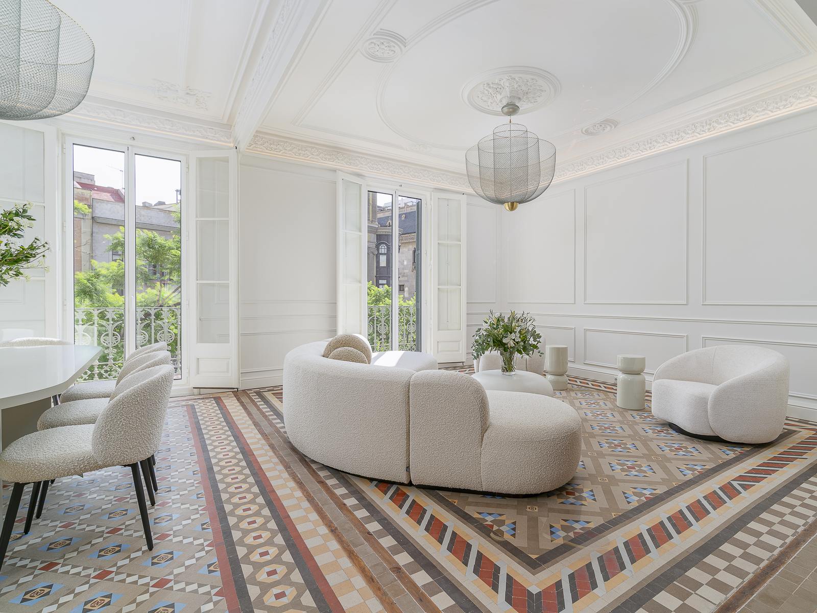 living - 215m² apartment for sale in Gràcia, Barcelona - gallery thumbnail - 5