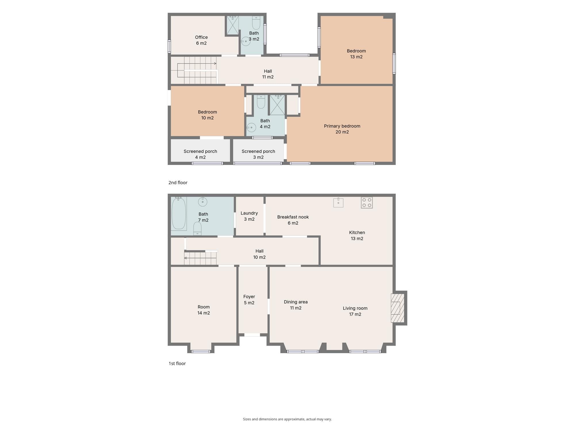 living - 232m² country house for sale in Cabrils, Barcelona - Floor Plan thumbnail - 1