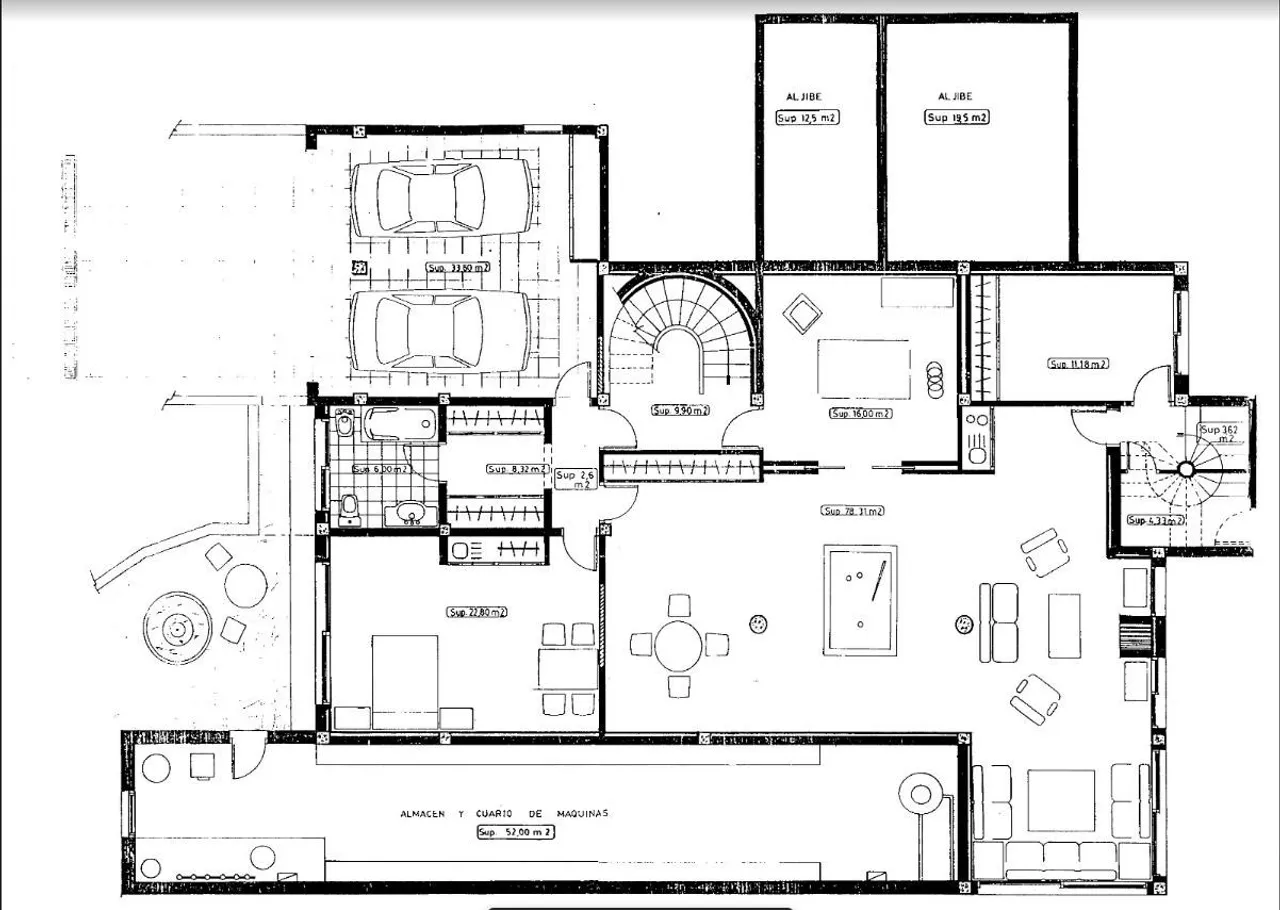 living - 530m² house / villa for sale in Ibiza Town - Floor Plan - 3