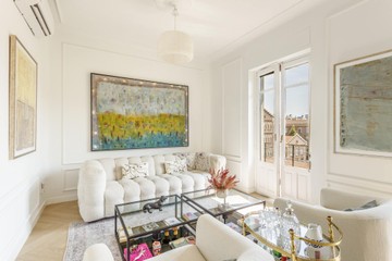 living - Piso de 110m² en alquiler en Almagro, Madrid - featured