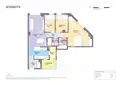 living - Piso de 84m² en venta en Poble Sec, Barcelona - Plano del piso thumbnail - 1