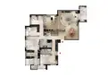 living - Piso de 228m² en venta en El Viso, Madrid - Plano del piso thumbnail - 1