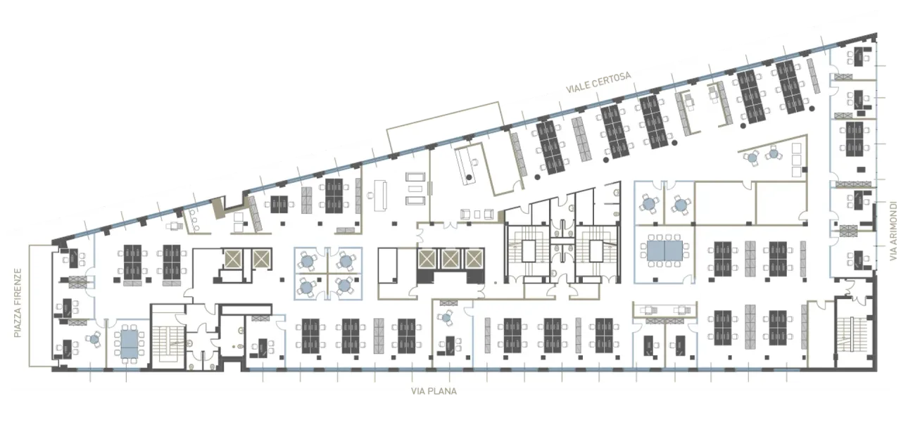 office - Certosa 2 - Office - Dils - Verdiepingsplan - 3
