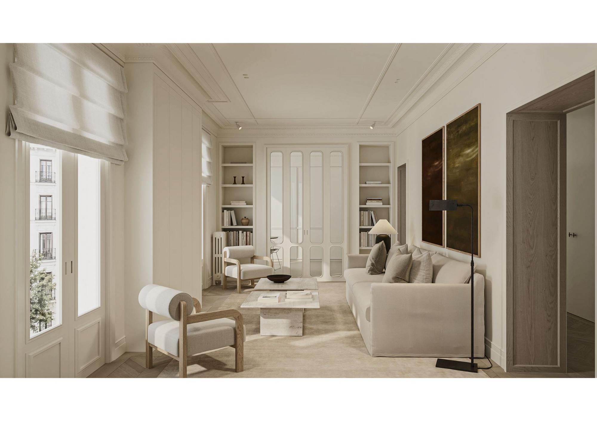 living - Piso de 251m² en venta en Argüelles, Madrid - gallery thumbnail - 1