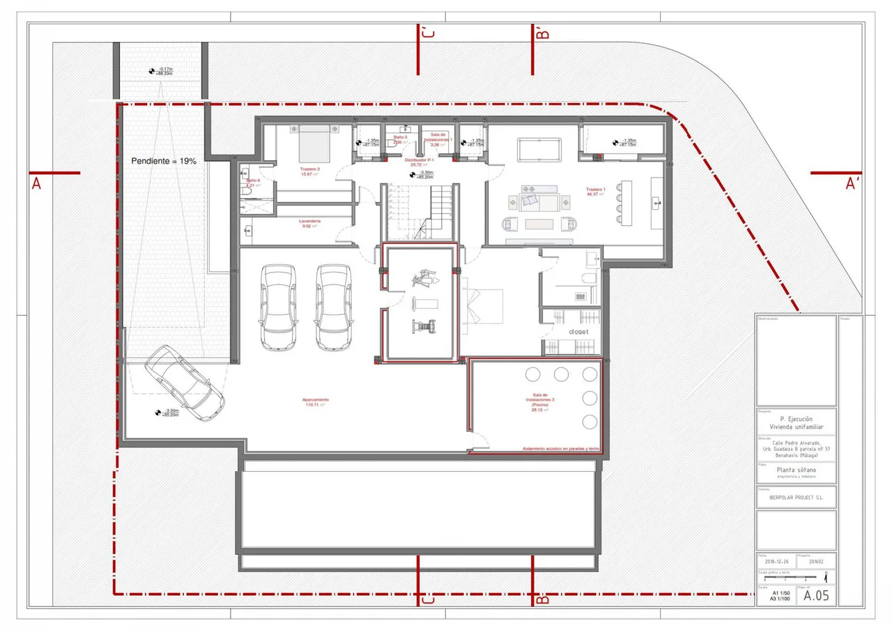 living - 581m² house / villa with 110m² terrace for sale in Benahavís - Floor Plan - 5