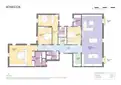 living - Piso de 230m² en venta en Eixample Derecho, Barcelona - Plano del piso thumbnail - 1