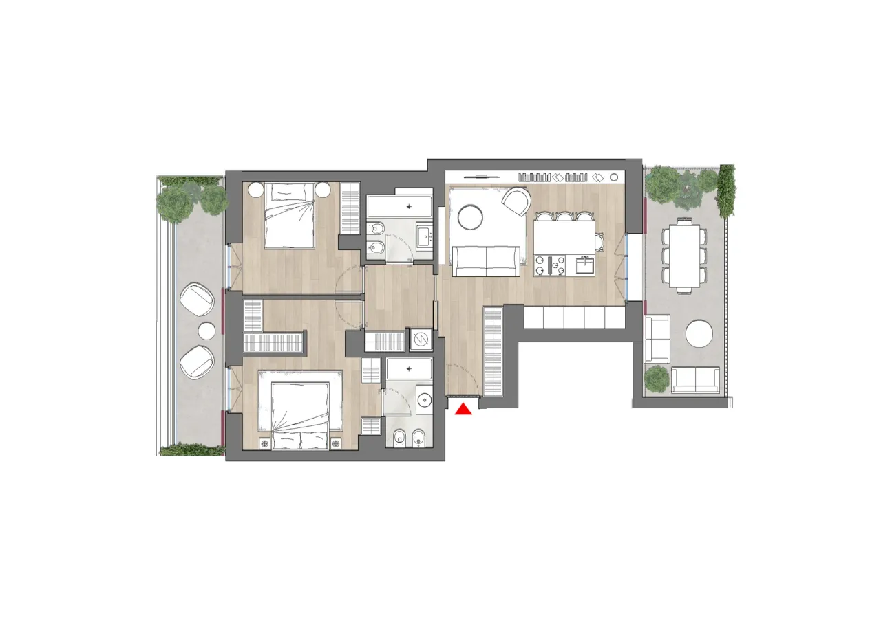living - Virage - Living - Dils - Verdiepingsplan - 1