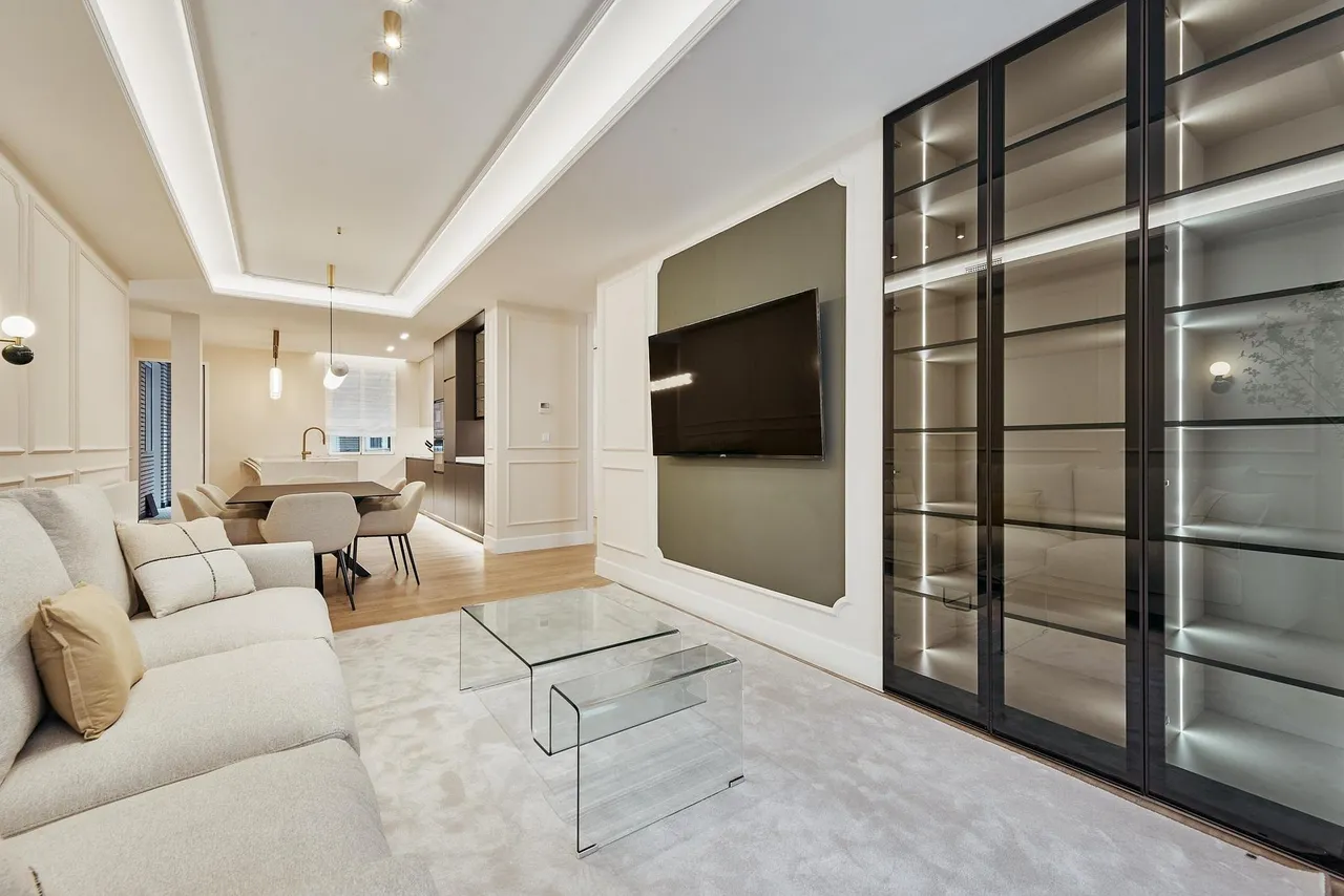 living - Piso de 187m² con 10m² terraza en venta en Goya, Madrid - gallery - 5