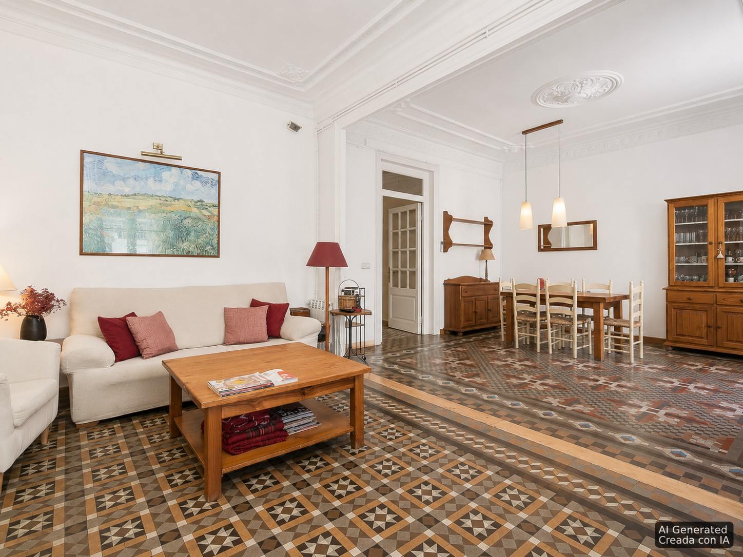 living - 156m² apartment for sale in Eixample Right, Barcelona - gallery thumbnail - 9