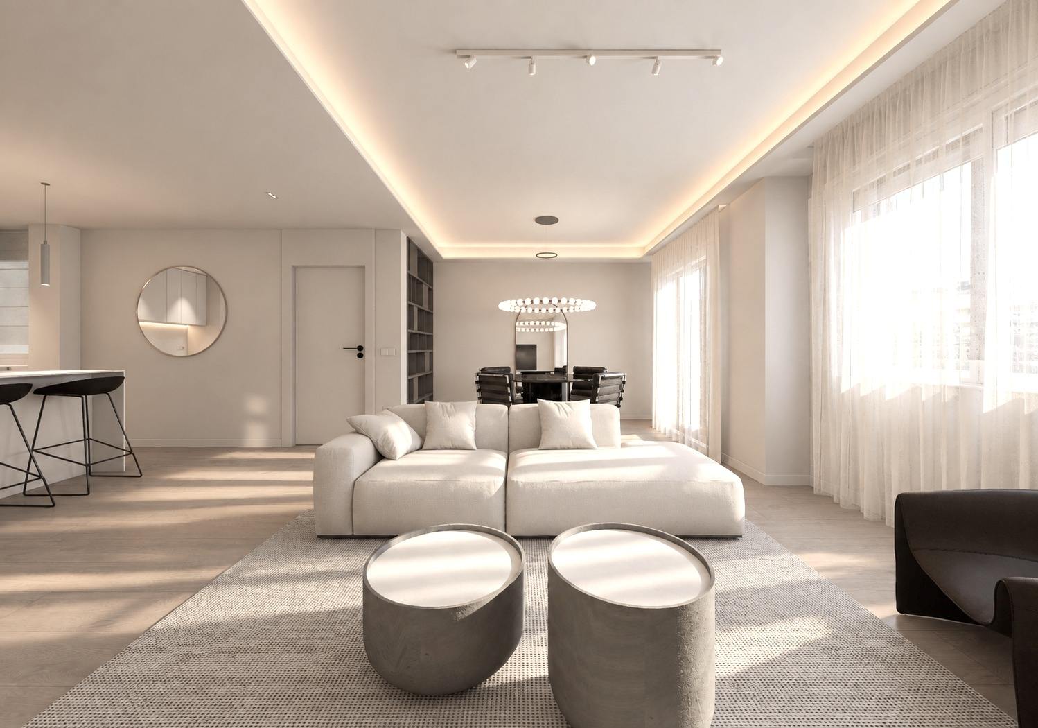 living - Piso de 153m² en venta en Ruzafa, Valencia - gallery - 2