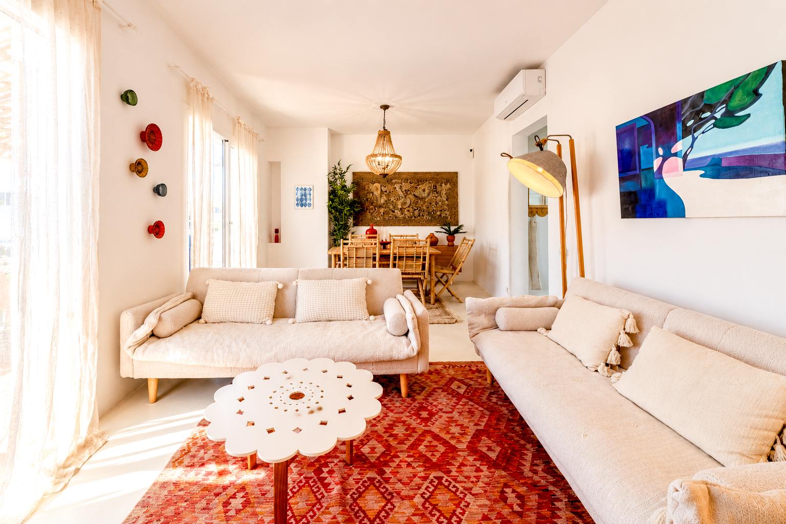 living - Ático de 96m² con 36m² terraza en venta en Sitges Town - gallery - 8