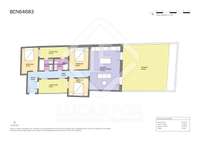living - 92m² apartment with 62m² terrace for sale in Gótico - Floor Plan thumbnail - 1