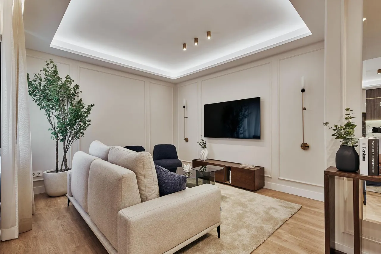 living - Piso de 120m² en venta en Castellana, Madrid - gallery - 3