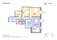 living - 88m² apartment for sale in Gótico, Barcelona - Floor Plan thumbnail - 1