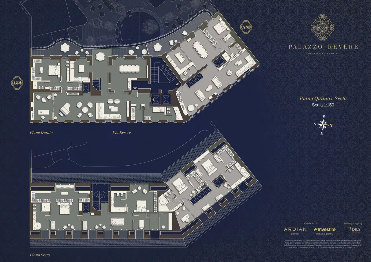 living - Palazzo Revere - Living - Dils - Plan d'étage - 2