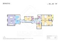 living - Piso de 162m² en venta en Eixample Derecho, Barcelona - Plano del piso thumbnail - 1