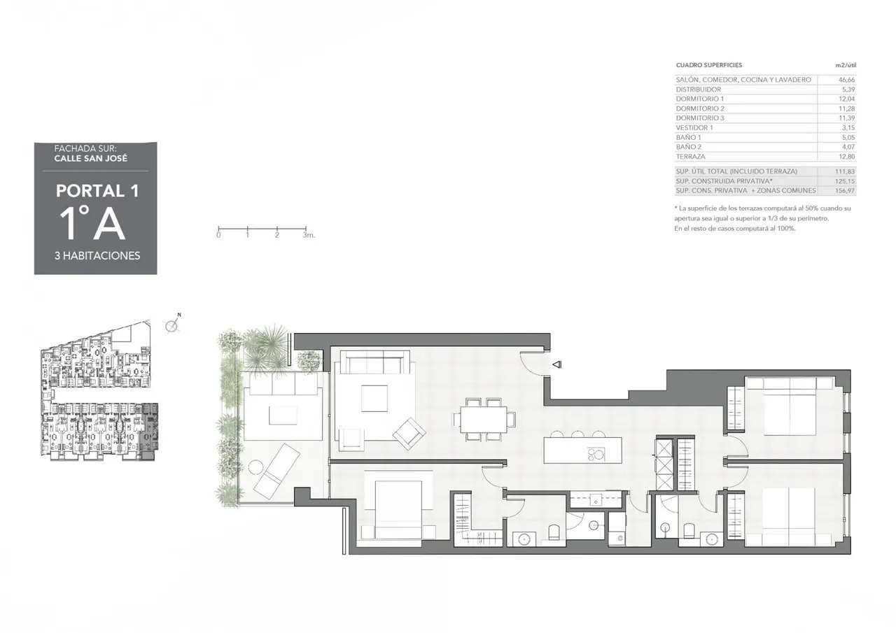 living - APTO SANTA - Floor Plan - 3