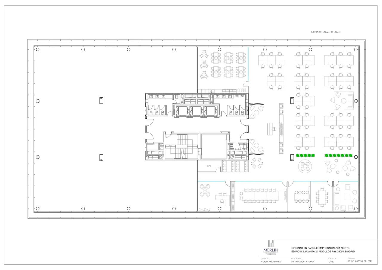office - Campus Via Norte - Bureaux - Dils - Plan d'étage - 22