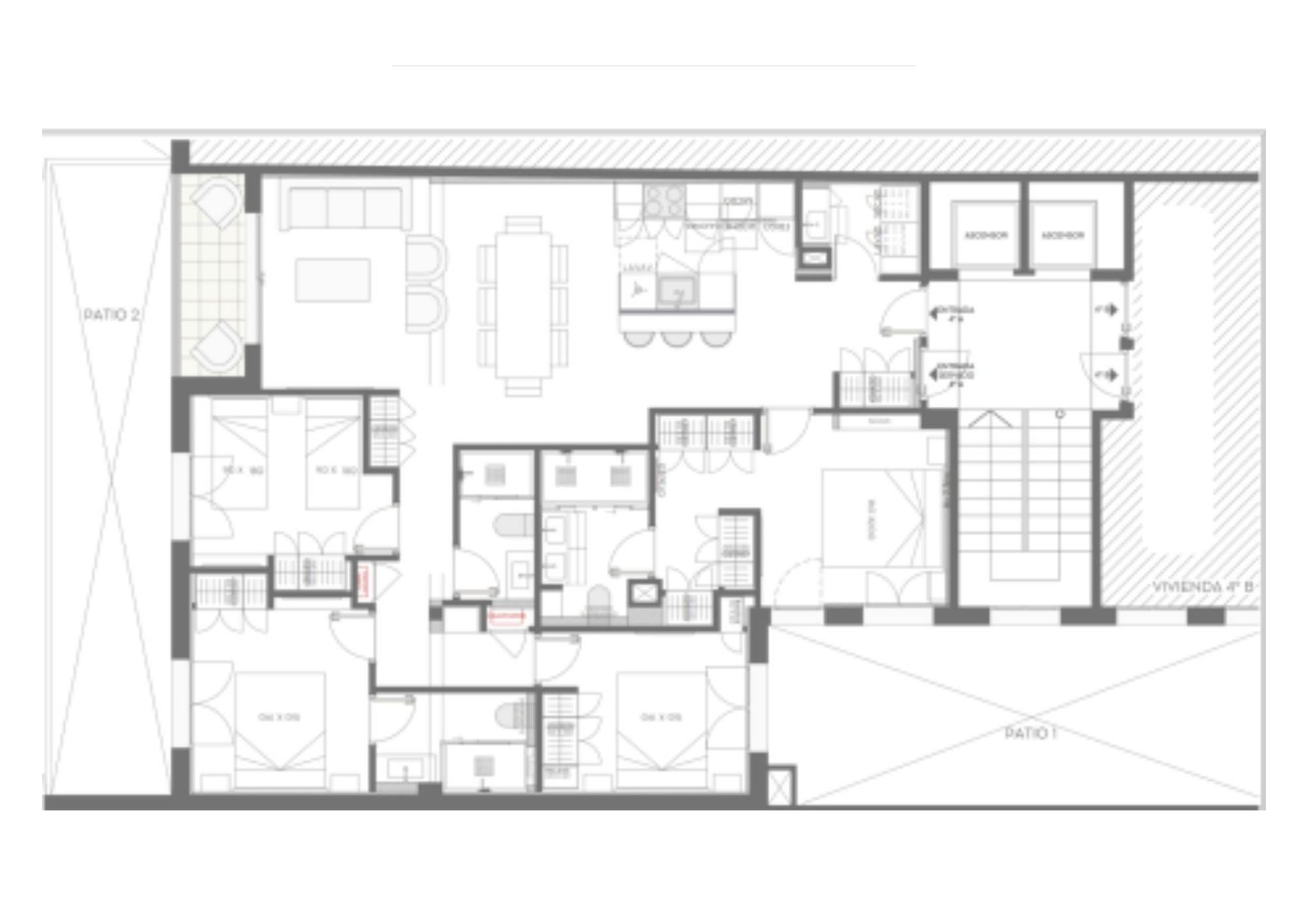 living - 184m² apartment for sale in Trafalgar, Madrid - Floor Plan thumbnail - 1