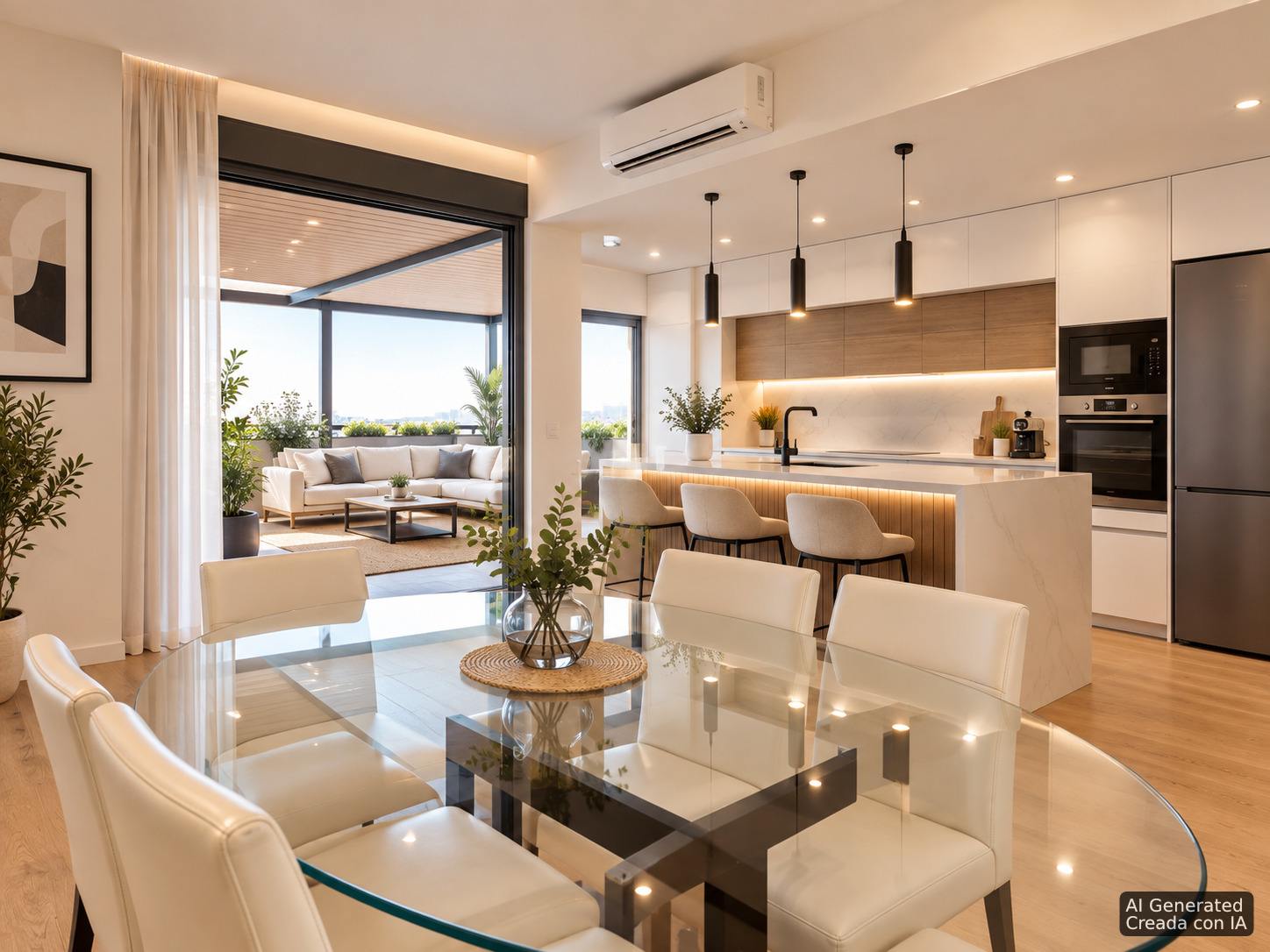 living - 238m² apartment for sale in Las Rozas, Madrid - gallery thumbnail - 4