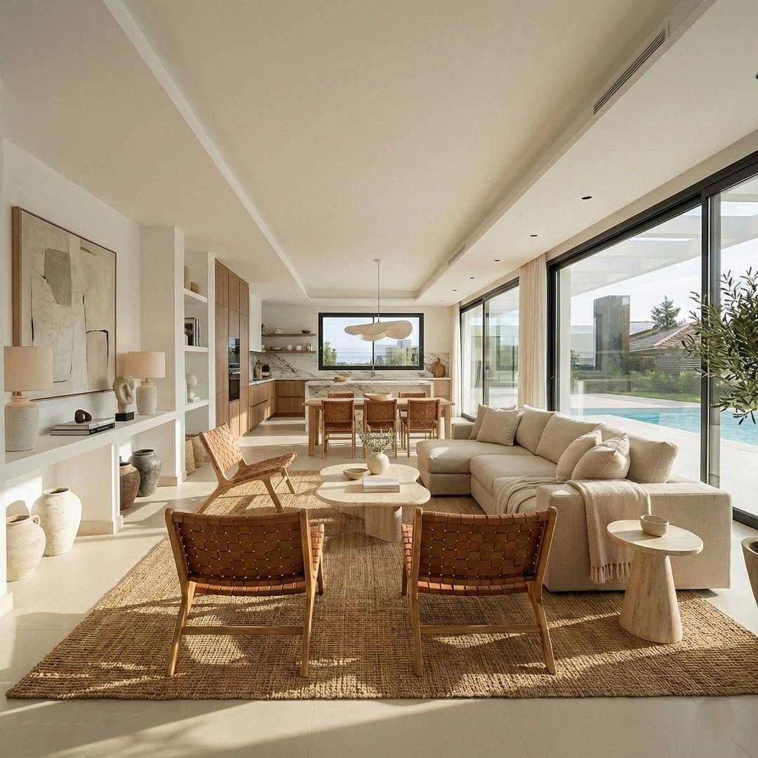 living - Sunset Chaparral Houses / Villas, Mijas, Costa del Sol - gallery thumbnail - 2