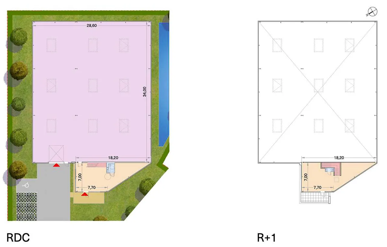 logistics - Light Industrial Premises / Offices For Sale - Planimetria - 2