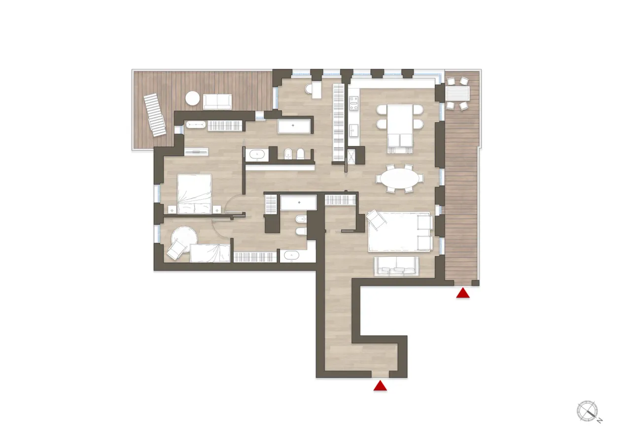 living - Leopardi 15 - Living - Dils - Floor Plan - 1