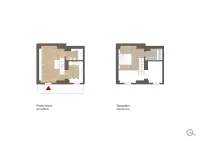 living - Paisiello 7 - Living - Dils - Plan d'étage thumbnail - 1
