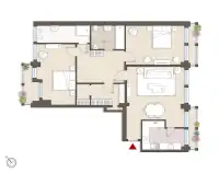 living - Sforza 4 unità 842 - Living - Dils - Plan d'étage thumbnail - 1