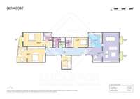 living - Piso de 200m² en venta en Eixample Derecho, Barcelona - Plano del piso thumbnail - 1