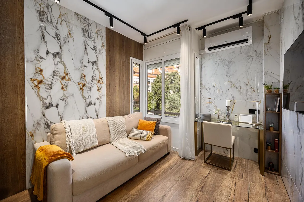 living - Piso de 39m² en venta en El Putxet, Barcelona - gallery - 2