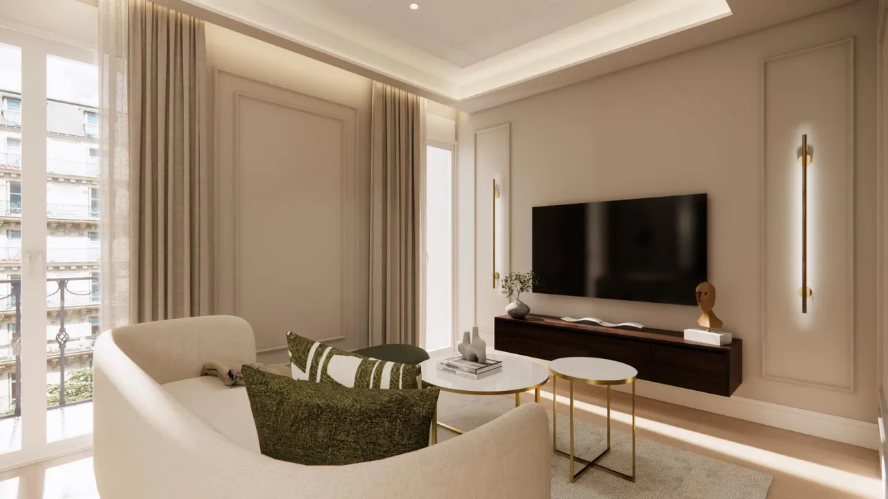 living - 121m² apartment for sale in Castellana, Madrid - gallery - 4